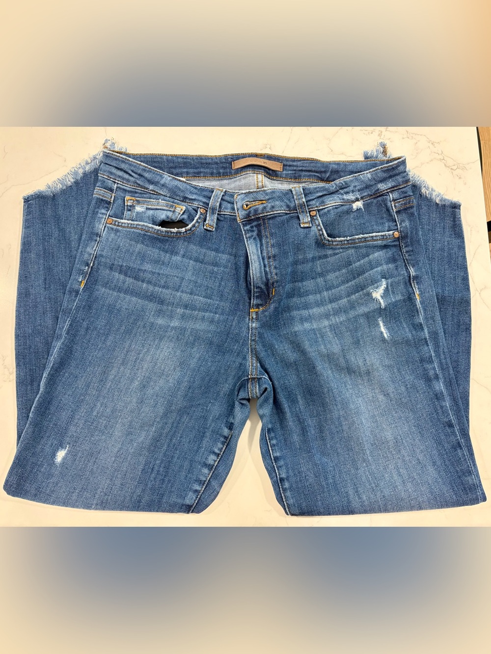 Joe's Jeans Women's Skinny Distressed Blue Denim